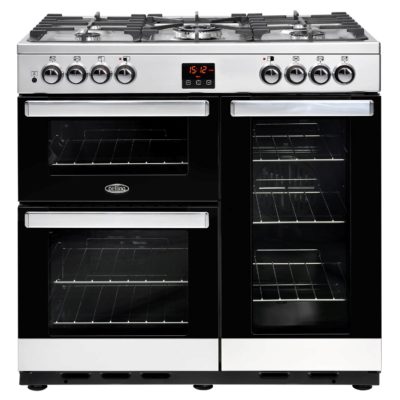 Belling Cookcentre 90DFT 90cm Dual Fuel Range Cooker in Stainless Steel 444444070 Belling Cookcentre 90DFT 90cm Dual Fuel Range Cooker in Stainless Steel 444444070